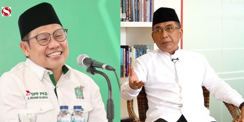 Kolase Ketum DPP PKB Muhaimin Iskandar dan Ketum PBNU KH Yahya Cholil Staquf/Sinpo