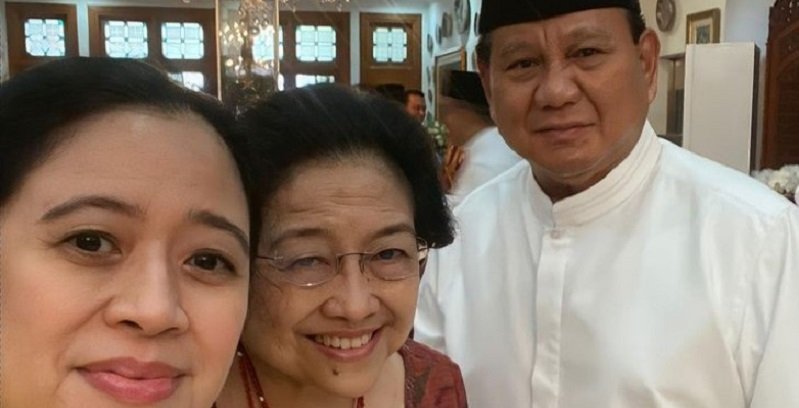 Puan Maharani bersama Megawati Soekarnoputri dan Prabowo Subianto/ig@puanmaharani