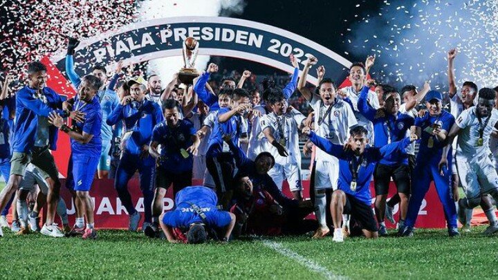 Arema FC saat juarai Piala Presiden (Instagram)