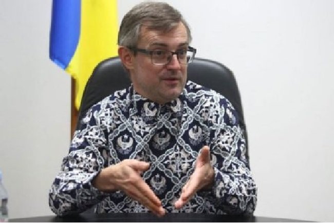 Duta Besar Ukraina untuk Indonesia Vasyl Hamianin. Foto: Sindo