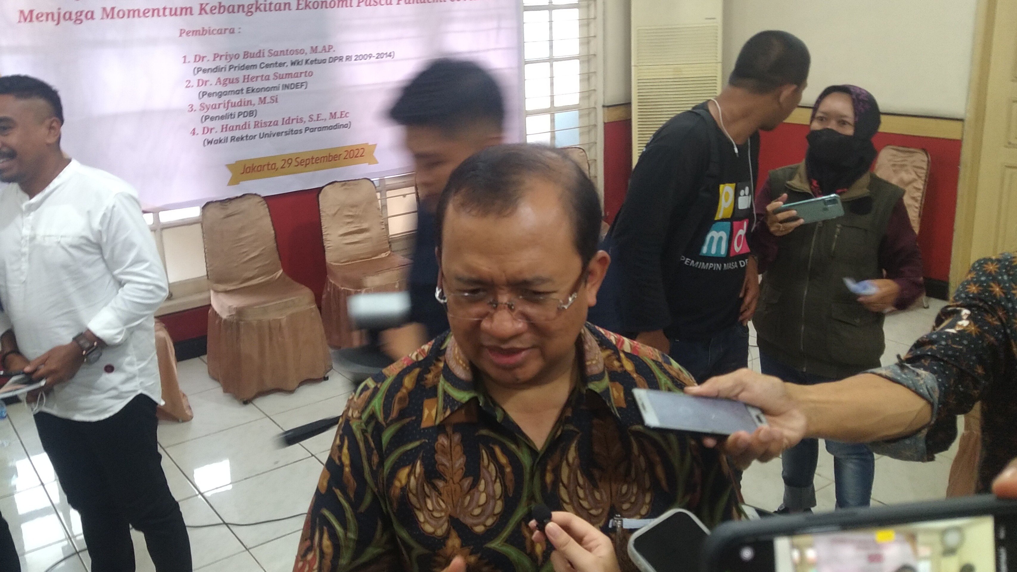 Mantan Wakil Ketua DPR RI, Priyo Budi Santoso (SinPo.id/Zikri)