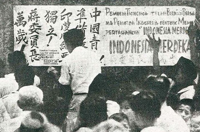 Ungkapan dukungan pemuda Tionghoa kepada kemerdekaan Indonesia (Nationalgeographic.grid.id)