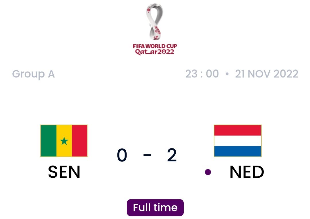 Senegal Vs Belanda (FIFA)