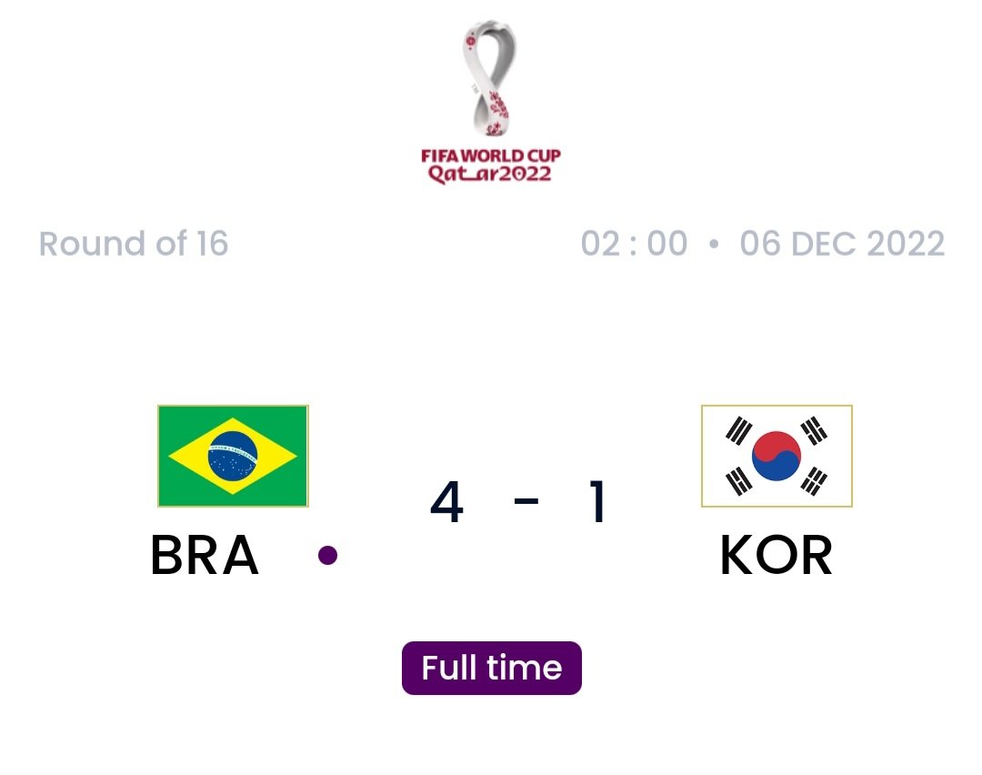 Brasil vs Korea Selatan (FIFA)