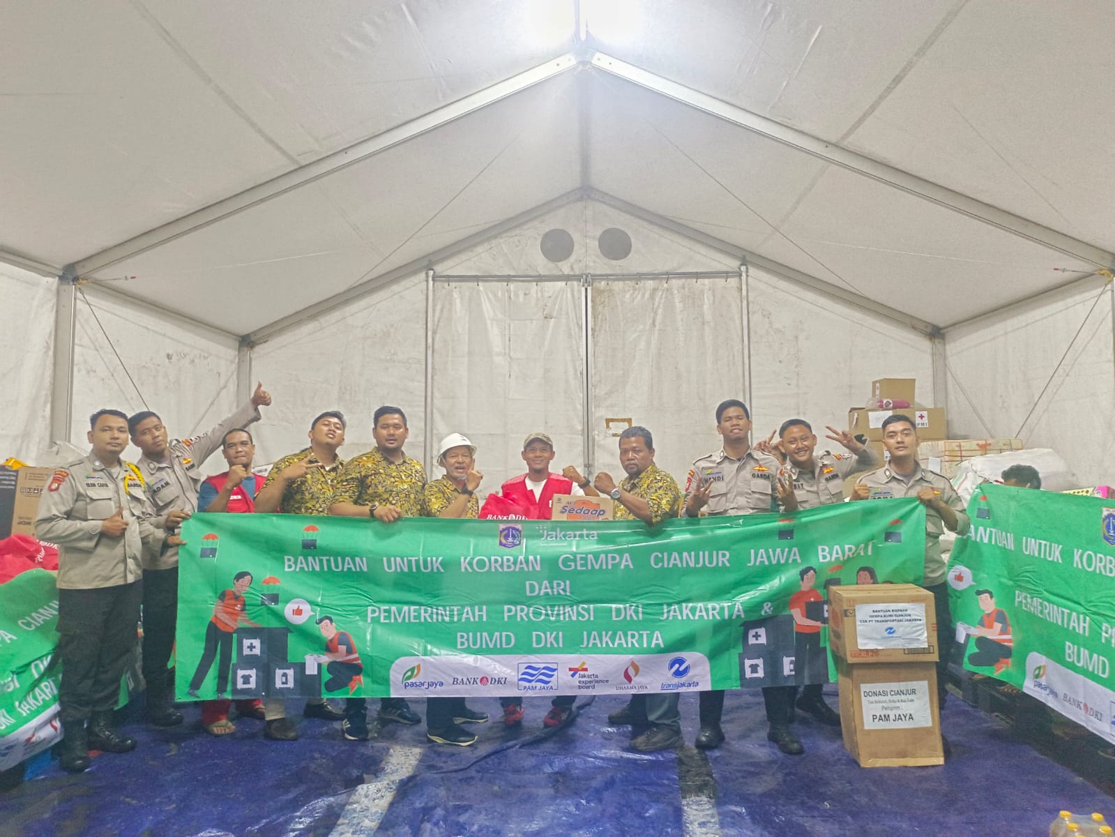 Proses penyaluran bantuan untuk korban gempa Cianjur/Humas