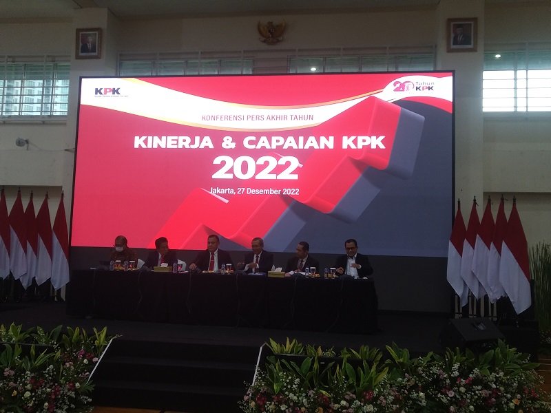 acara ‘Kinerja dan Capaian KPK 2022’ di Gedung Merah Putih KPK/SINPO