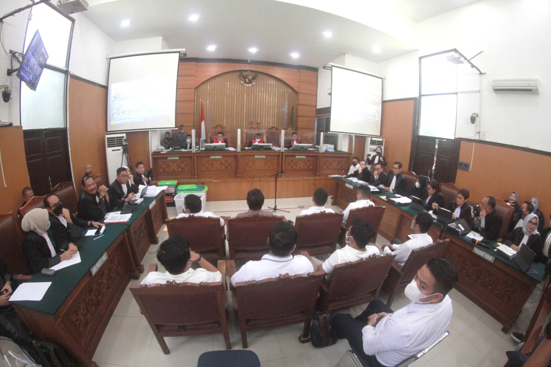 Sidang kasus pembunuhan Brigadir J di Pengadilan Negeri Jakarta Selatan (Ashar/SinPo.id)