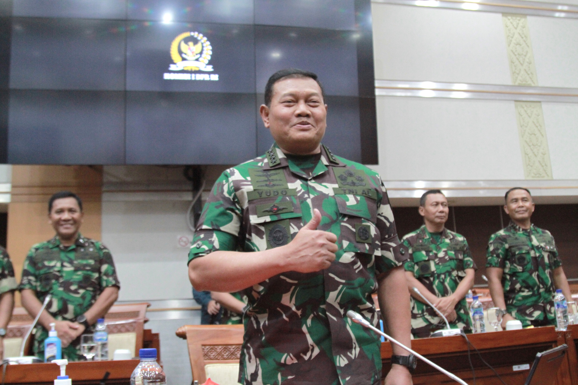 Komisi I DPR RI gelar RDPU Fit and Proper Test Panglima TNI Laksamana Yudo Margono (Ashar/SinPo.id)