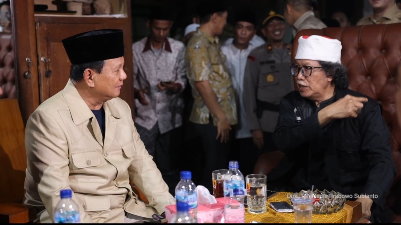 Kebersamaan Prabowo dengan Mbah Nun/Tim Media