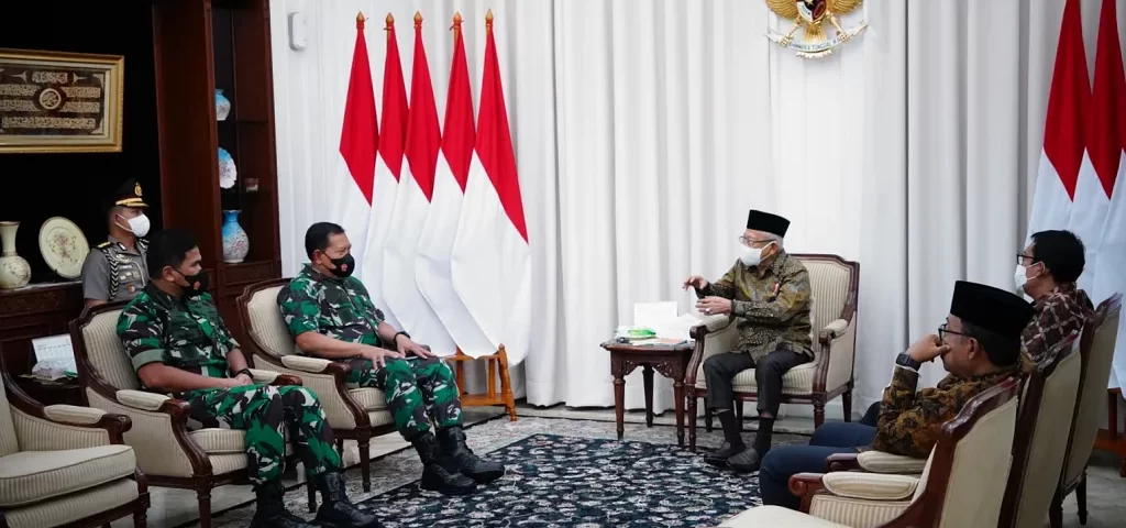 Wakil Presiden Maruf Amin bertemu dengan Panglima TNI