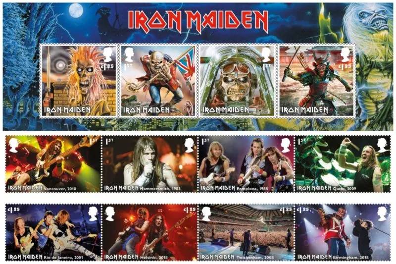 Prangko edisi Iron Maiden/ Royal Mail