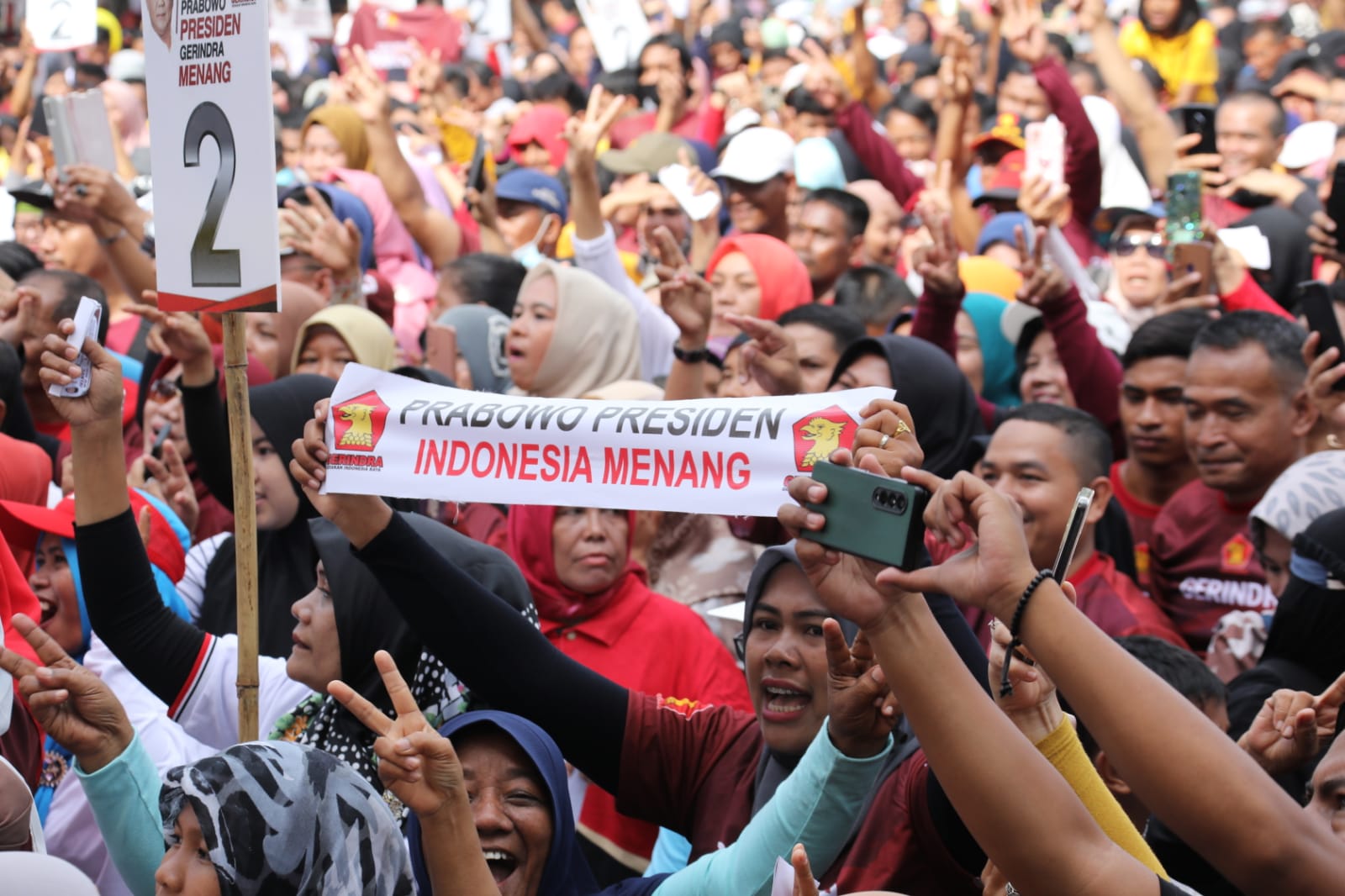 Para simpatisan Prabowo Subianto/Tim Media