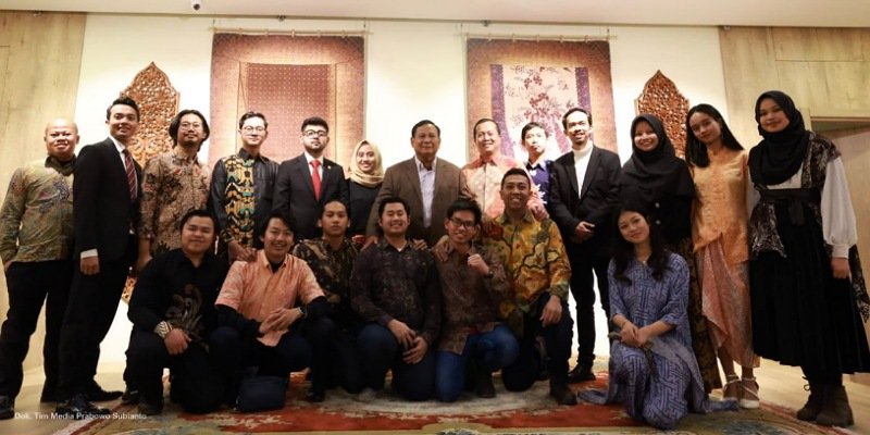 Pertemuan Prabowo bersama mahasiswa RI di Turkiye/Tim Media