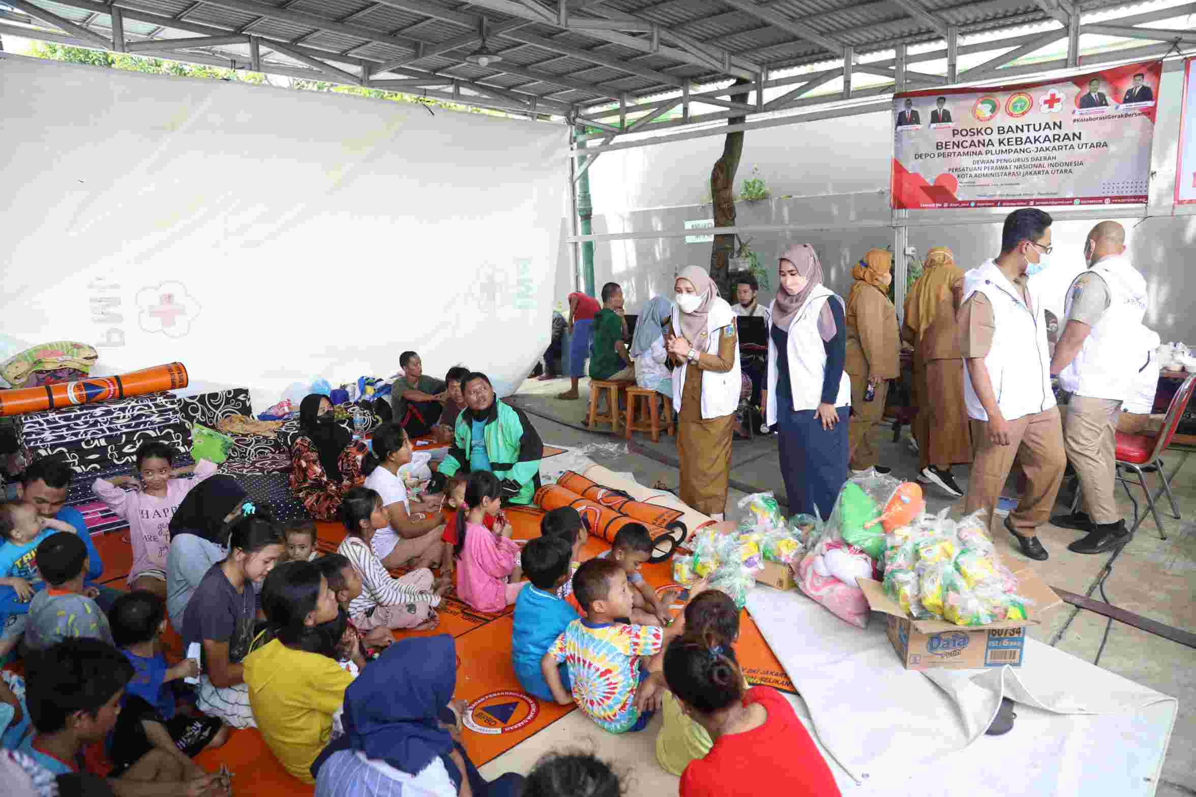 Lokasi pengungsian korban kebakaran/PPID DKI