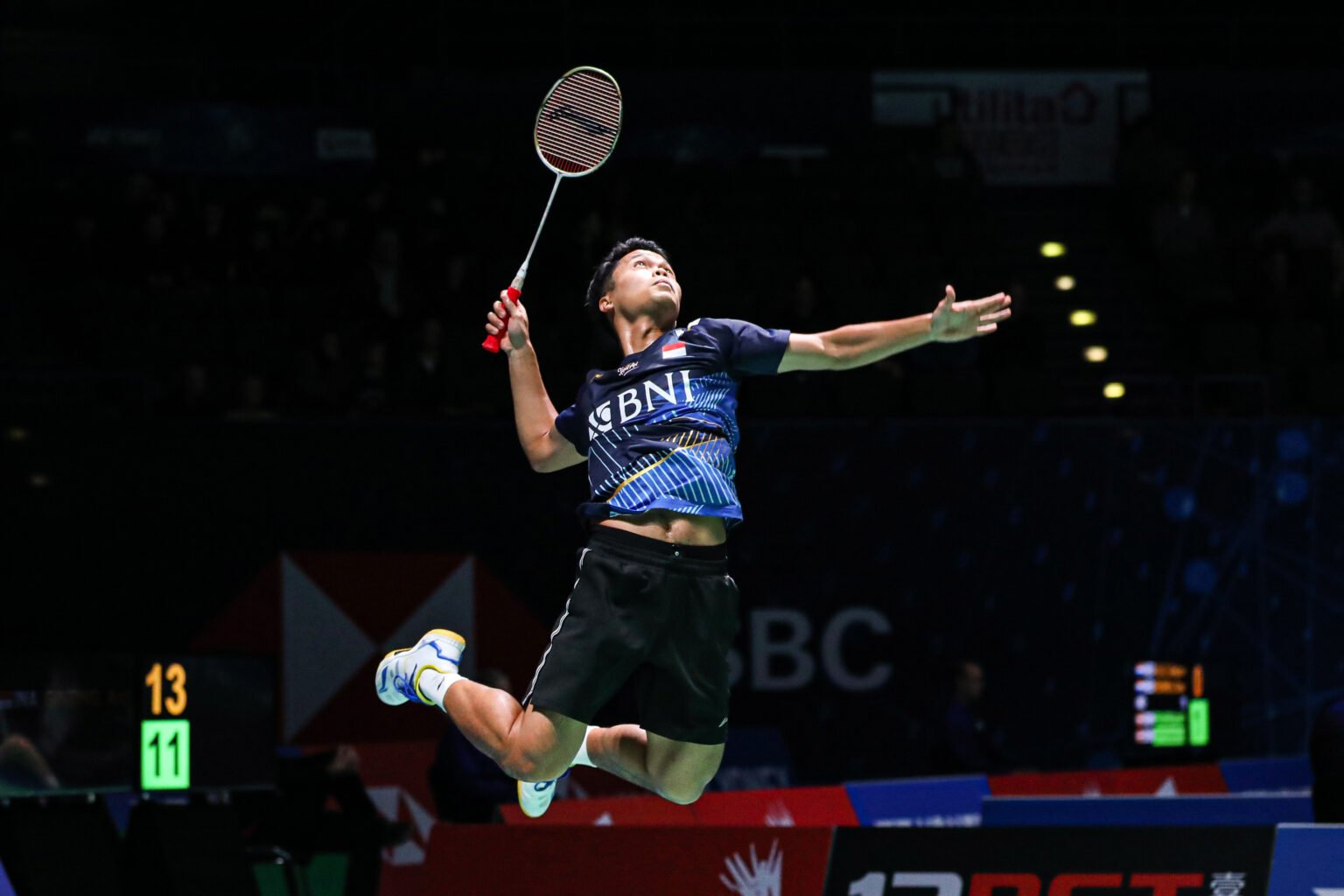 Tunggal putra Indonesia Anthony Sinisuka Ginting (Badminton Indonesia)