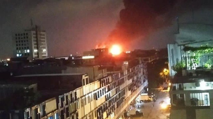 Depo Pertamina Plumpang terbakar/ Instagram