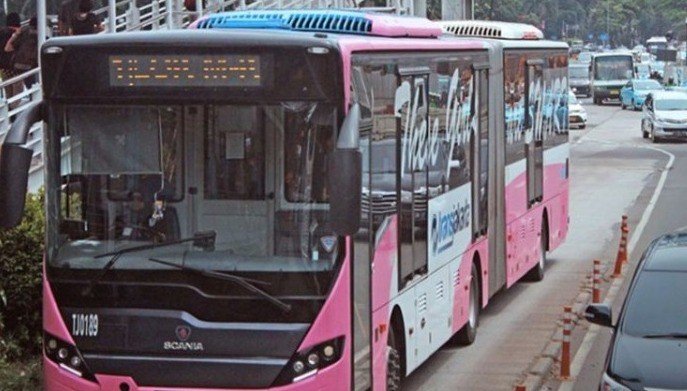 Bus Pink (Foto: Transjakarta)