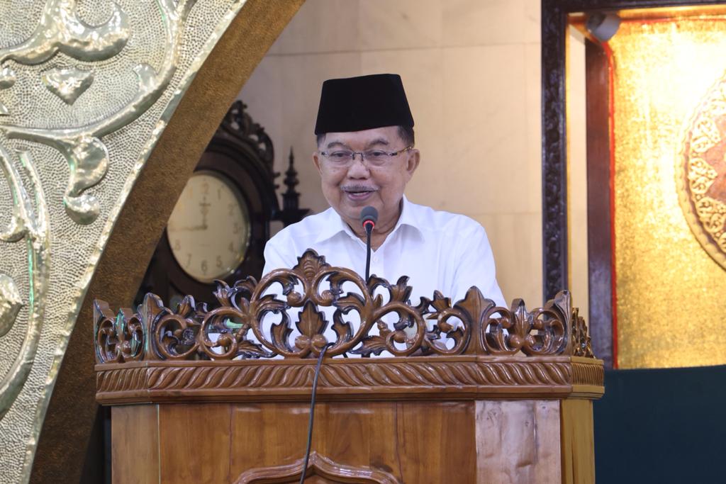 Ketua Dewan Masjid Indonesia Jusuf Kalla. (SinPo.id/Dok. Pemprov Kepri)