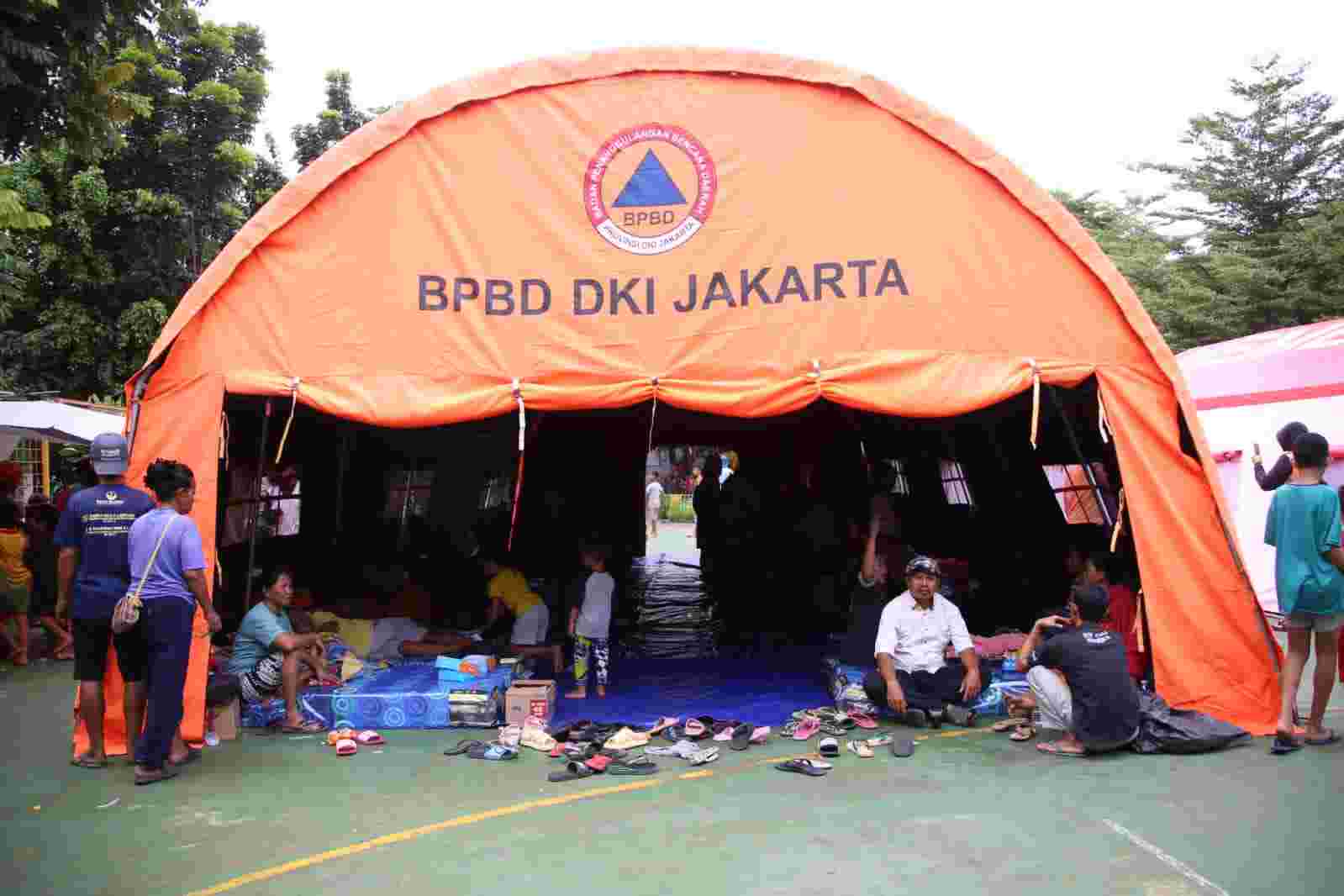 Lokasi pengungsian korban kebakaran Depo Pertamina Plumpang/BPBD DKI