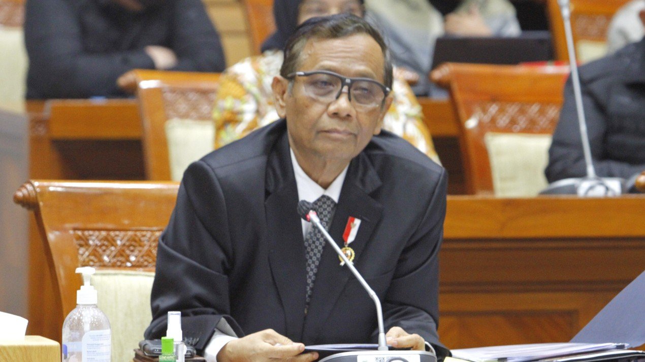 Ketua Komite TPPU Mahfud MD (SinPo.id/ Ashar)