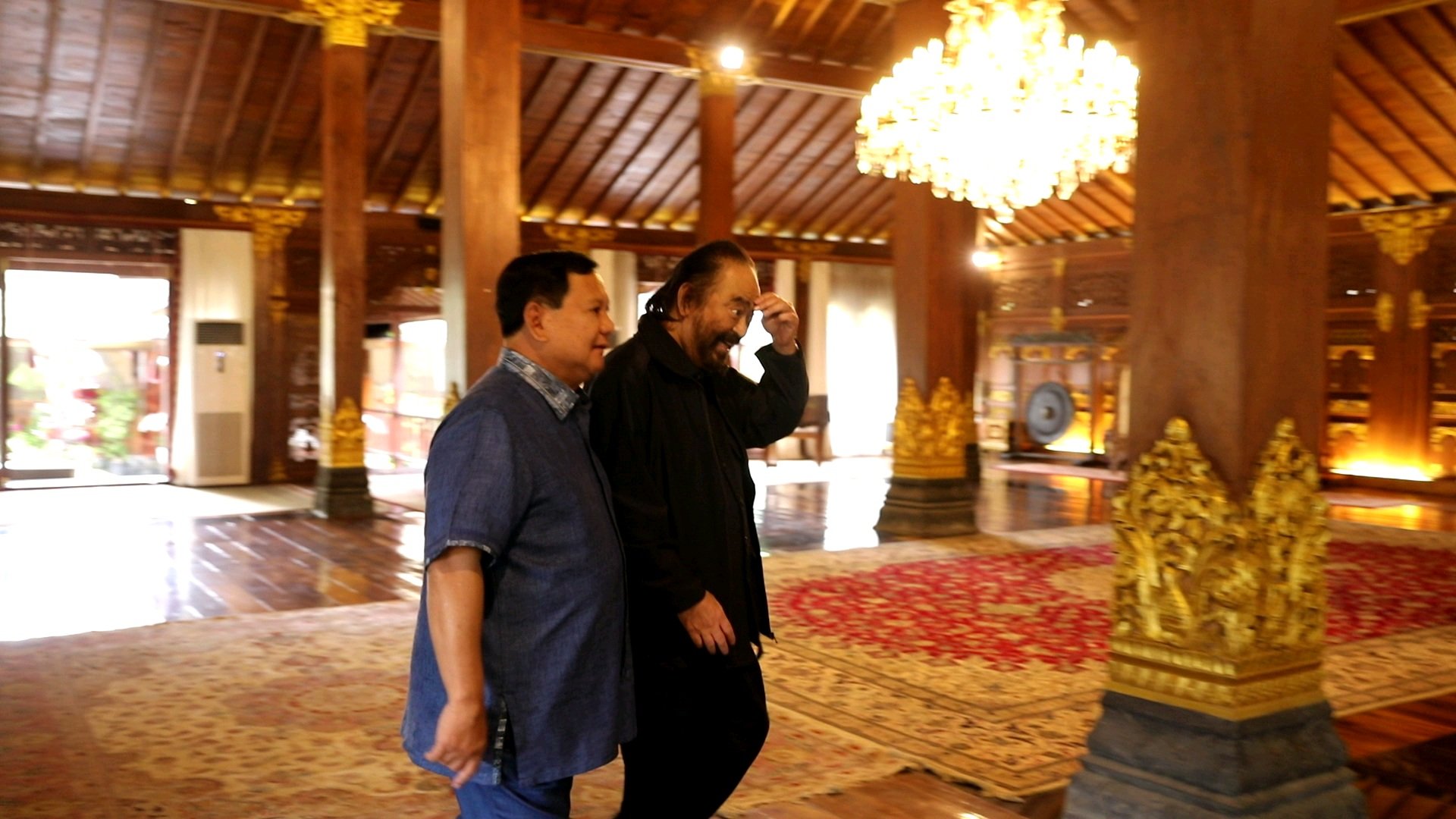 Pertemuan antara Prabowo dan Surya Paloh/Tim Media