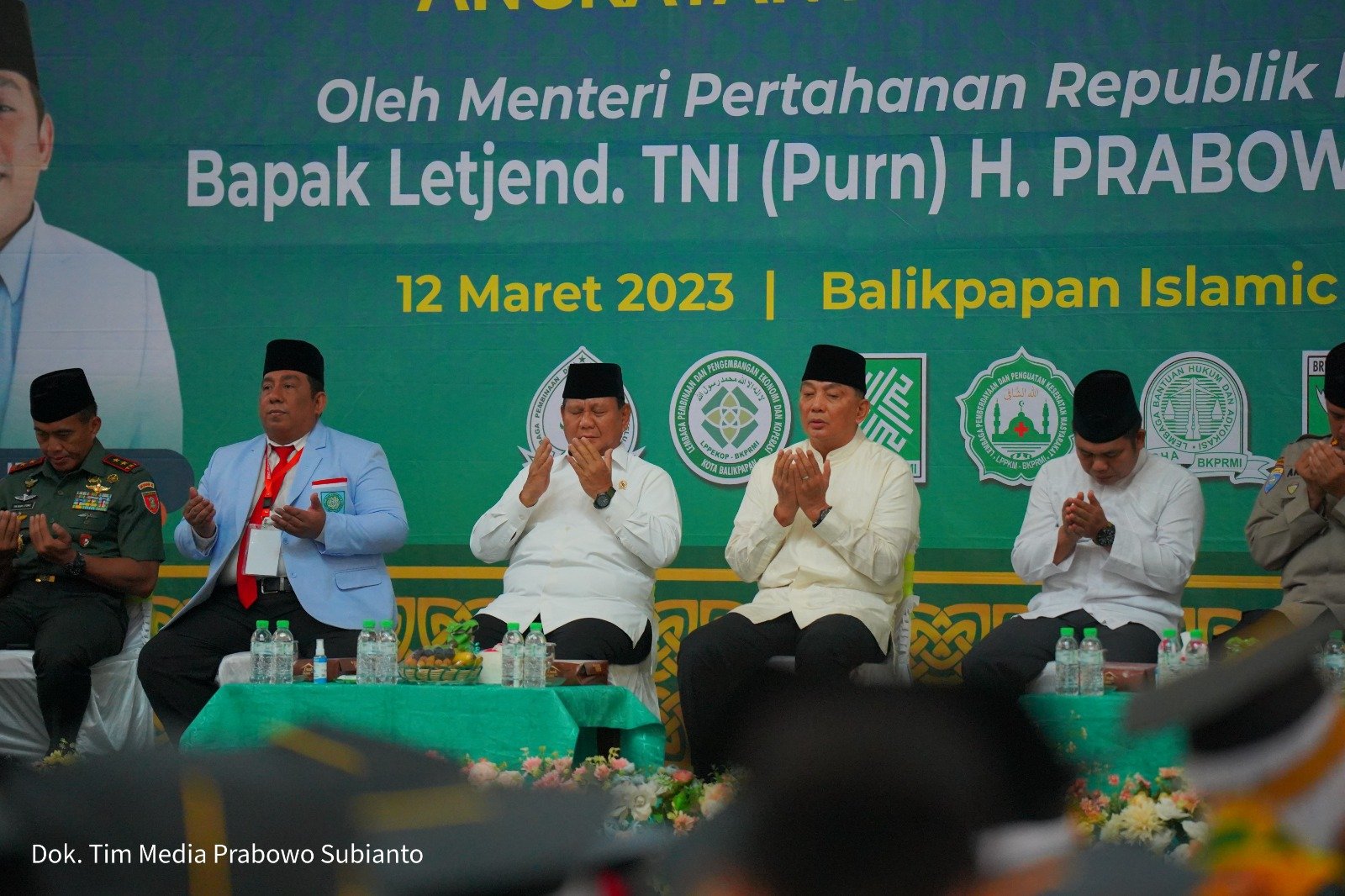 Acara penganugerahan Prabowo sebagai tokoh peduli santri dari BKPRMI/Tim Media