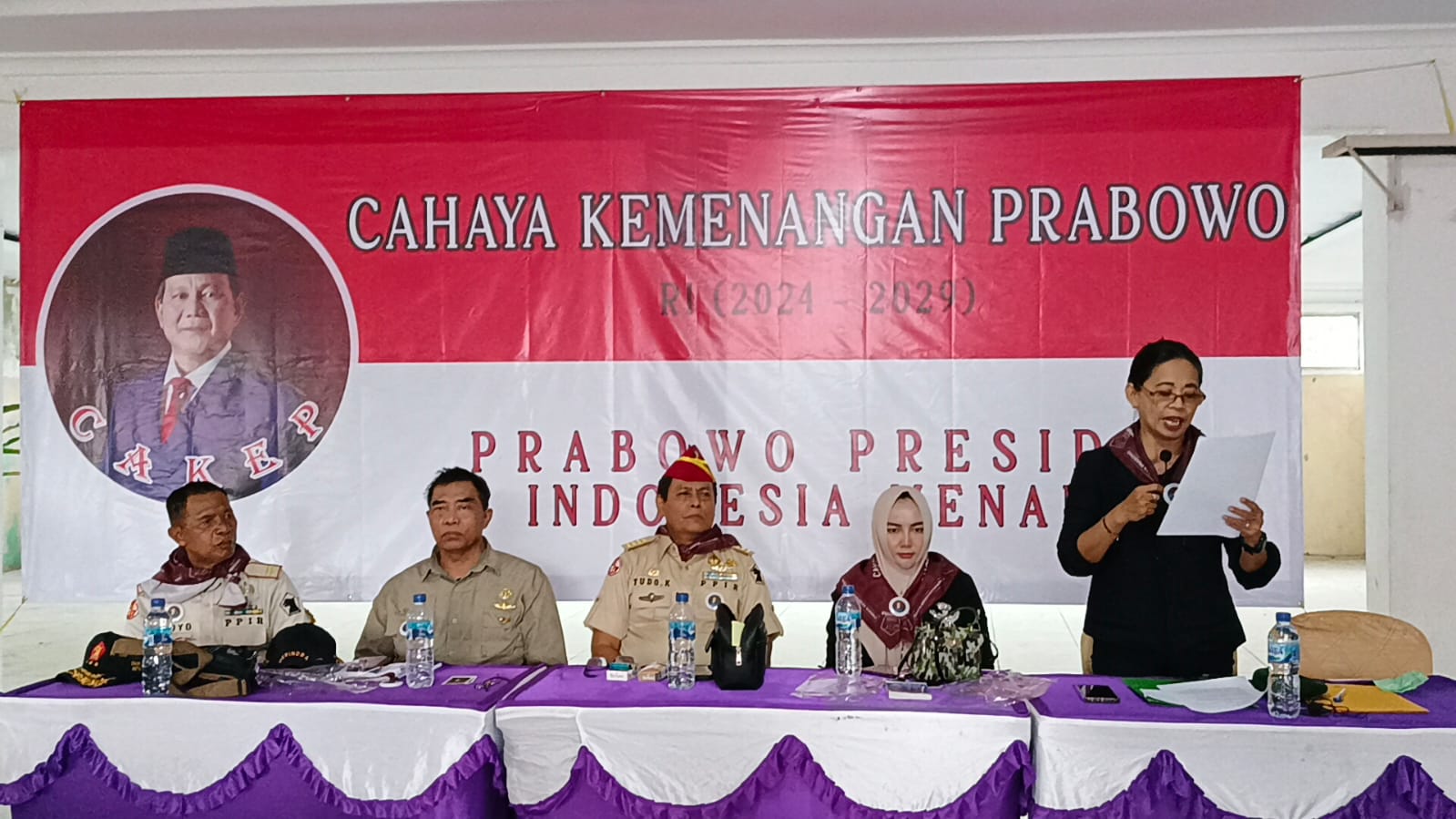 Kelompok relawan Cahaya Kemenangan Prabowo (CAKEP) menggelar acara deklarasi mendukung Ketua Umum Partai Gerindra Prabowo Subianto sebagai capres 2024/Dok. CAKEP