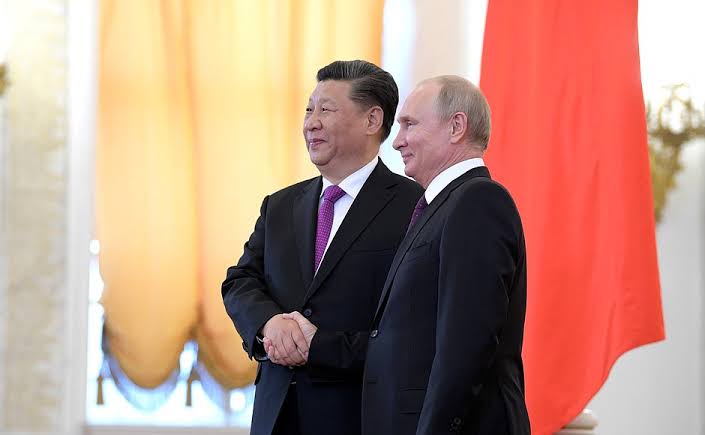 Presiden China, Xi Jinping dan Presiden Rusia, Vladimir Putin (SinPo.id/ President of Russia)