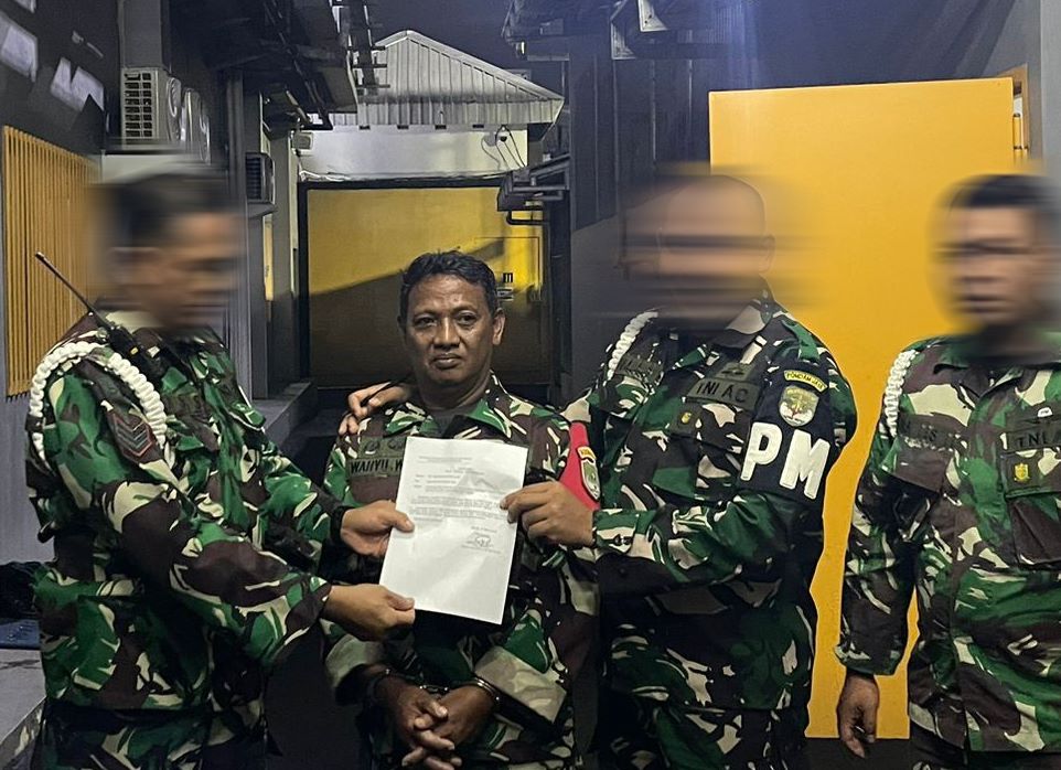 Serka W mendapat penanganan langsung oleh Polisi Militer/Puspen TNI
