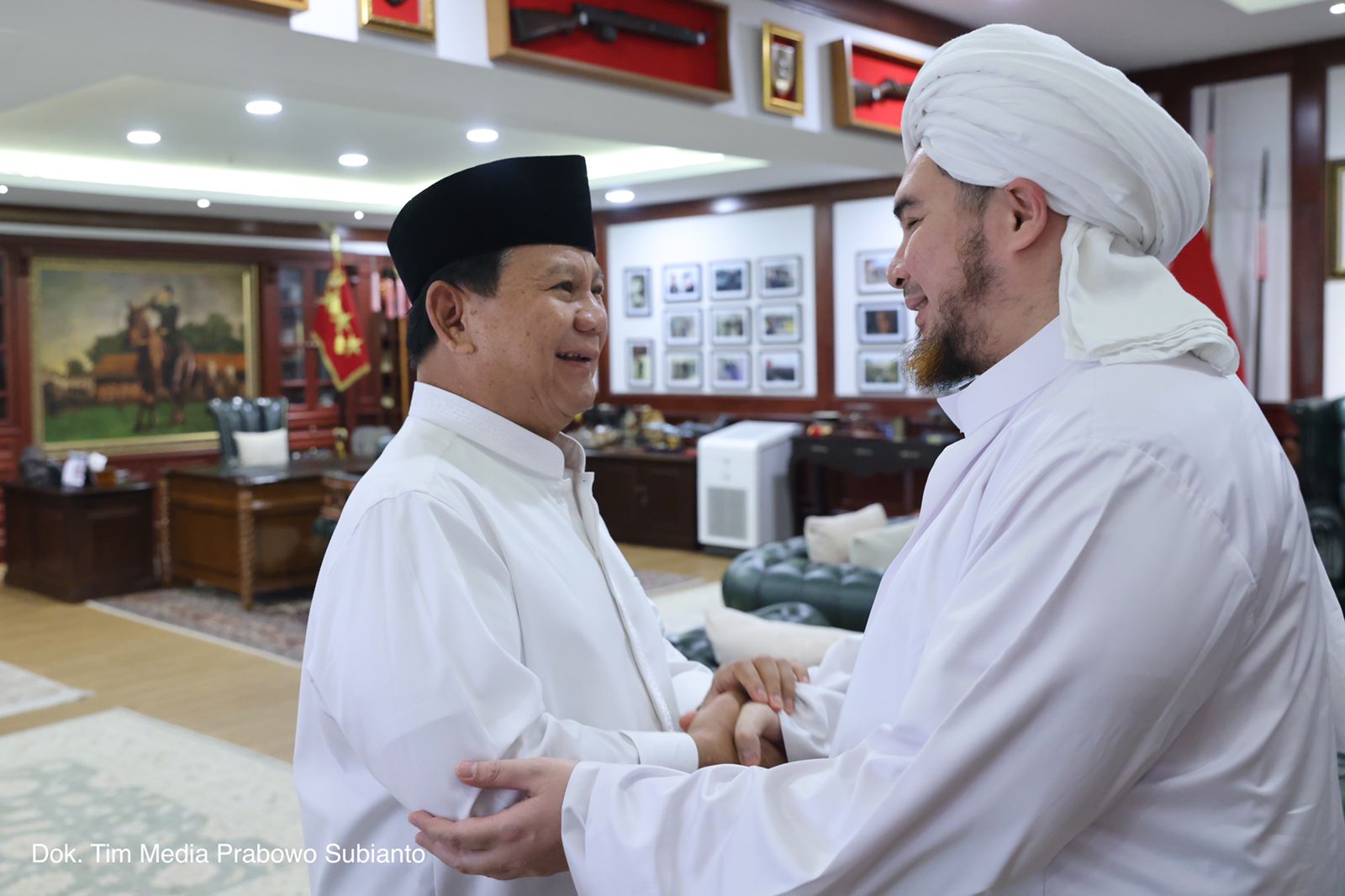 Pertemuan Habib Jindan dan Prabowo Subianto/SinPo.id/Tim Media