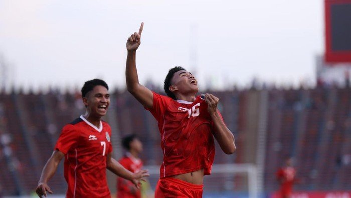 Timnas Indonesia U-22 melaju ke final SEA Games 2023 usai membungkam Vietnam 3-2. (SinPo.id/PSSI)