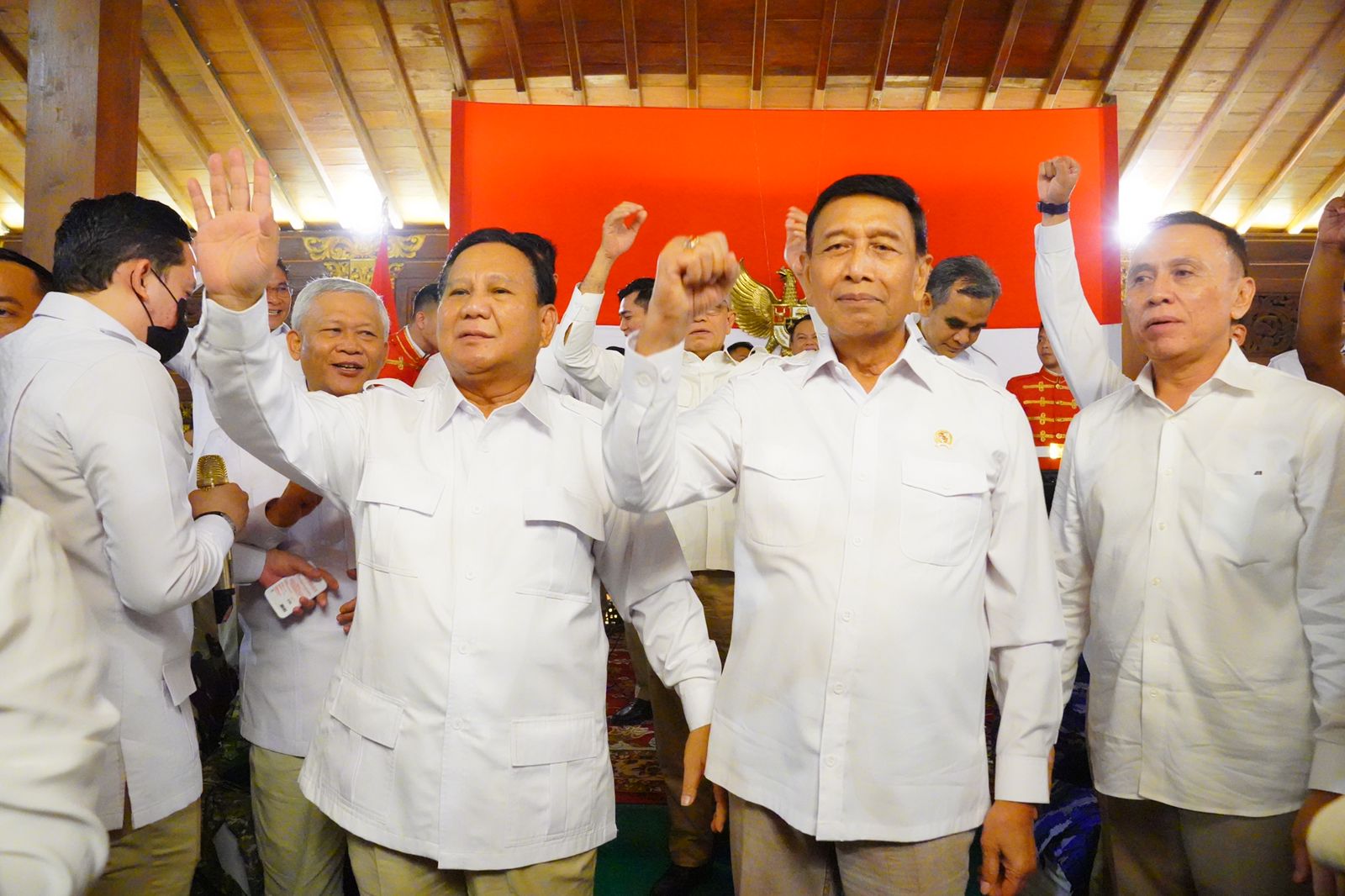 Kebersamaan Prabowo dan Wiranto/SinPo.id