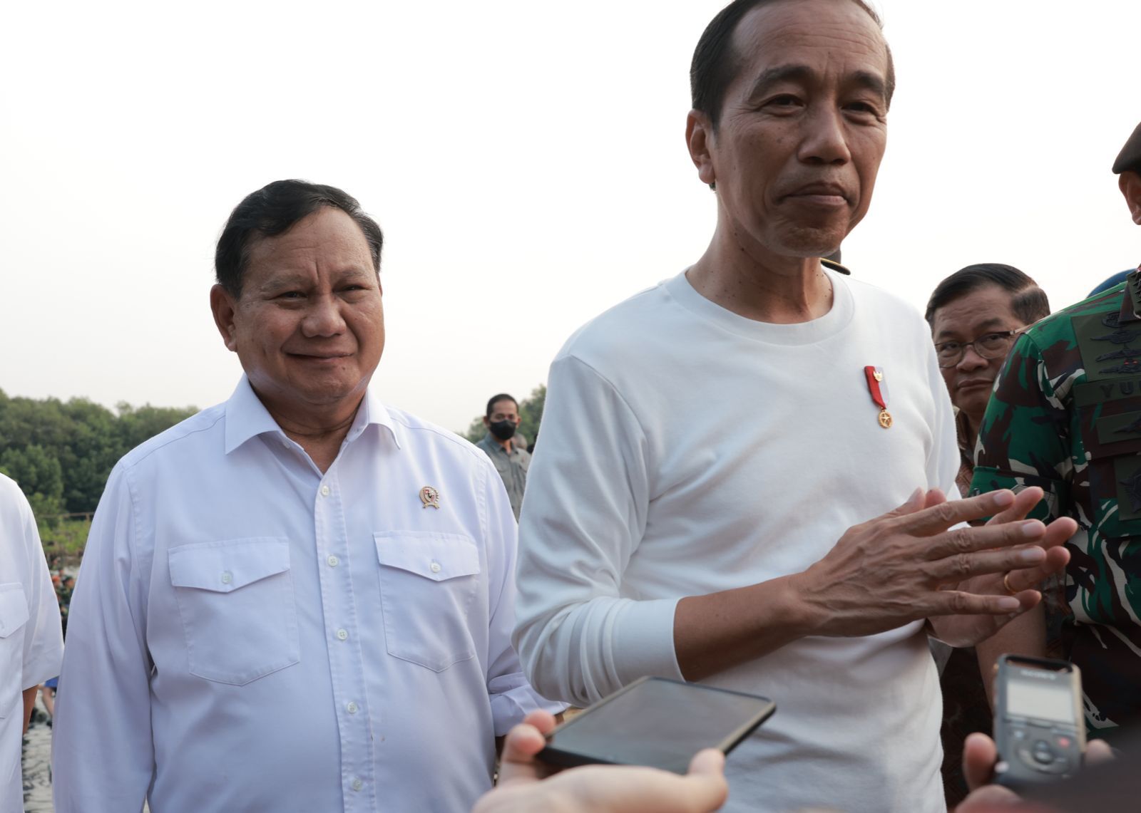 Presiden Joko Widodo dan Menhan Prabowo Subianto