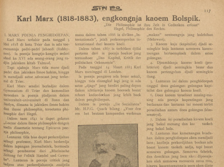 Koran Sin Po 24 Mei 1924 (Monash University/SinPo.id)