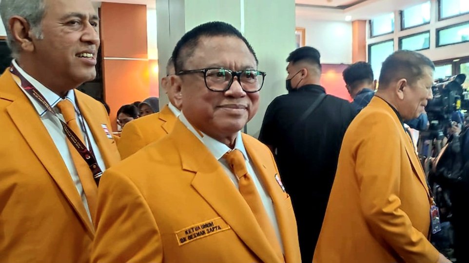 Ketua Umum Partai Hanura Oesman Sapta Odang (SinPo.id/ Khaerul Anam)