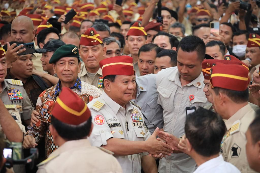 Prabowo disambut para Purnawirawan TNI-Polri/Sinpo.id/Tim Media
