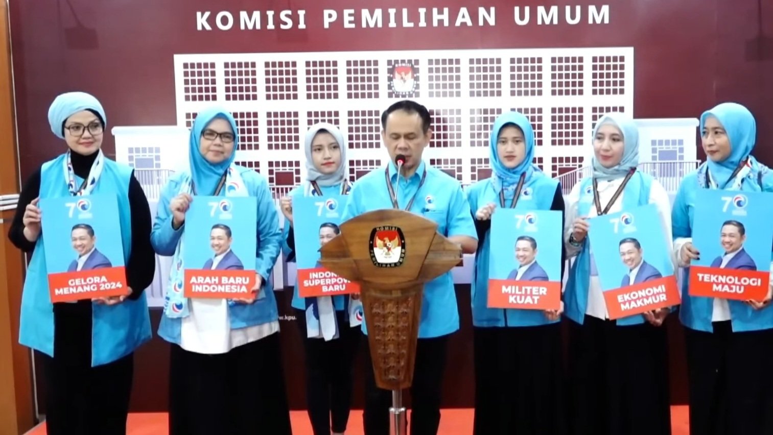 Konferensi pers Partai Gelora (Sinpo.id/Khaerul Anam)