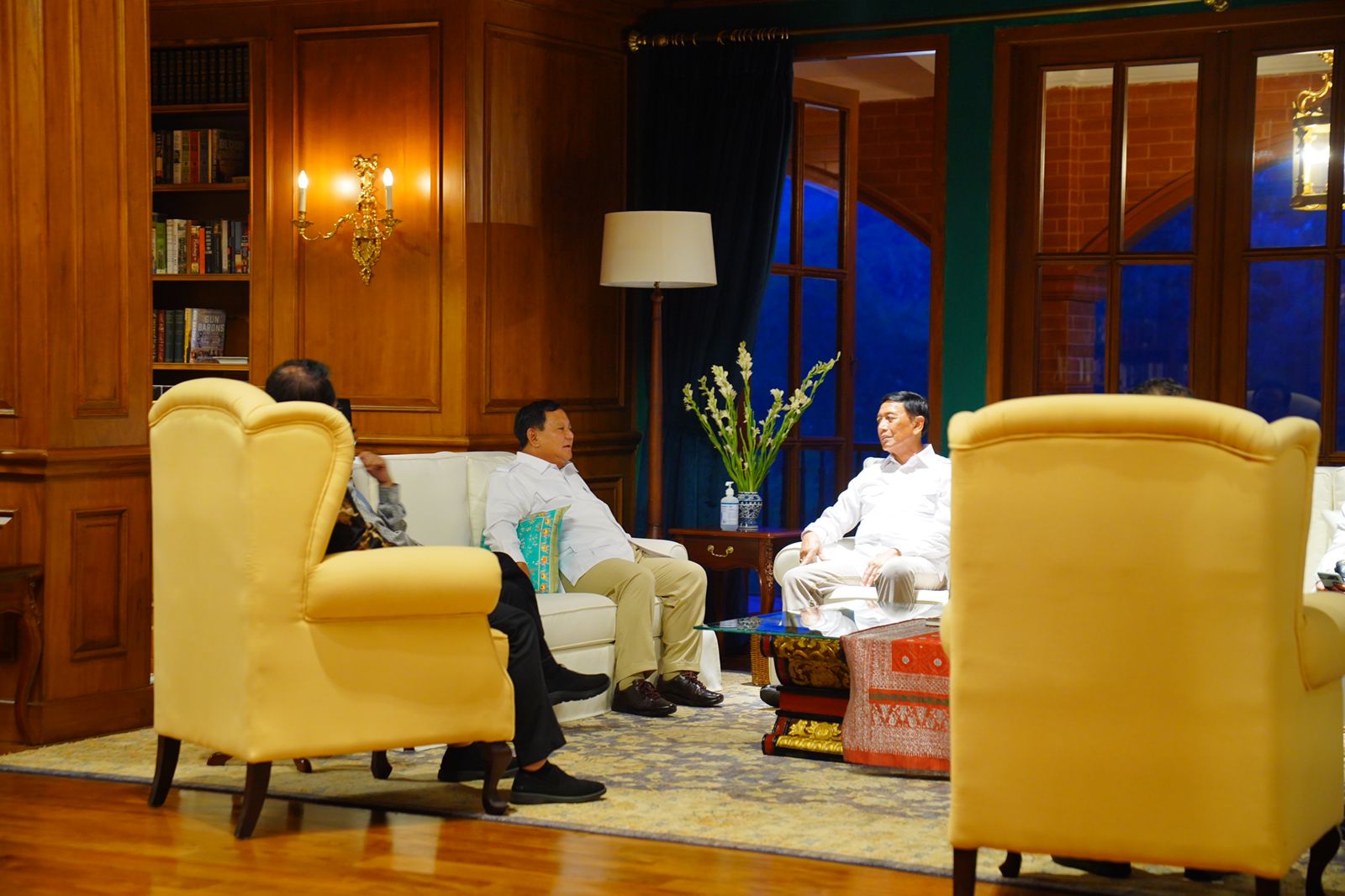 Pertemuan Prabowo dan Wiranto di Hambalang/SinPo.id