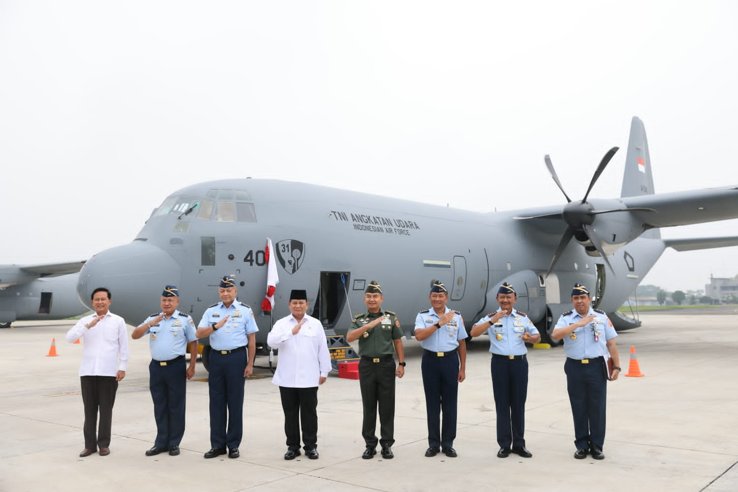 Pesawat Super Hercules yang berhasil diboyong RI (Sinpo.id/Kemenhan)