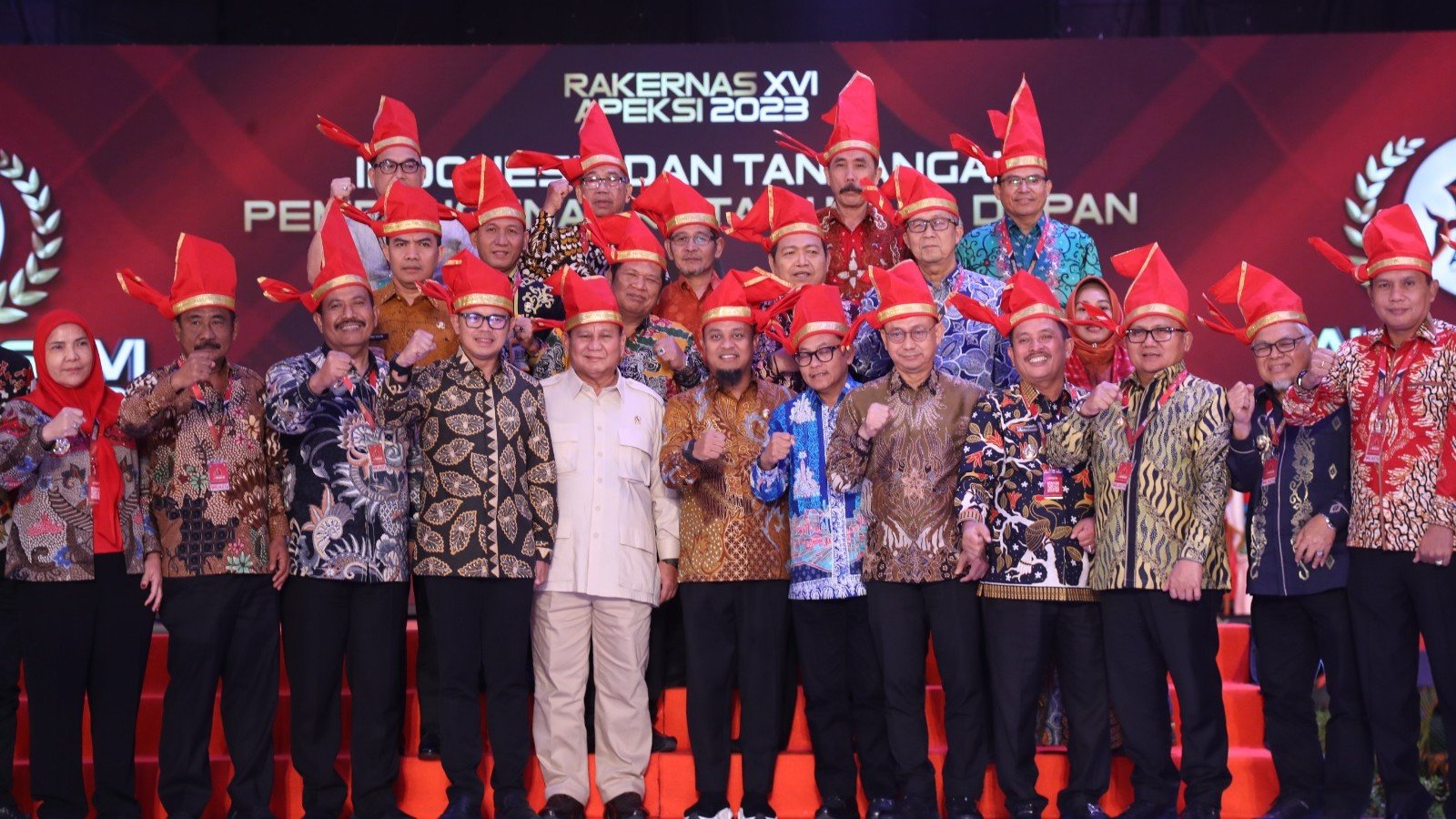 Menhan Prabowo Subianto di Rakernas Apeksi (SinPo.id/ Tim Media Prabowo)