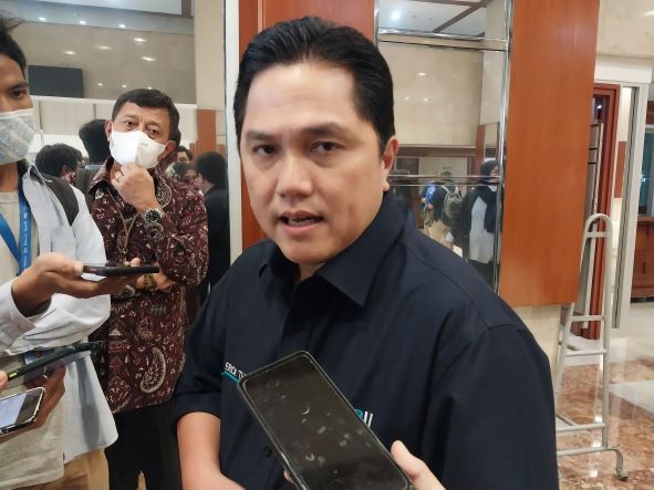 Menteri BUMN Erick Tohir (SinPo.id/Galuh Ratnatika)