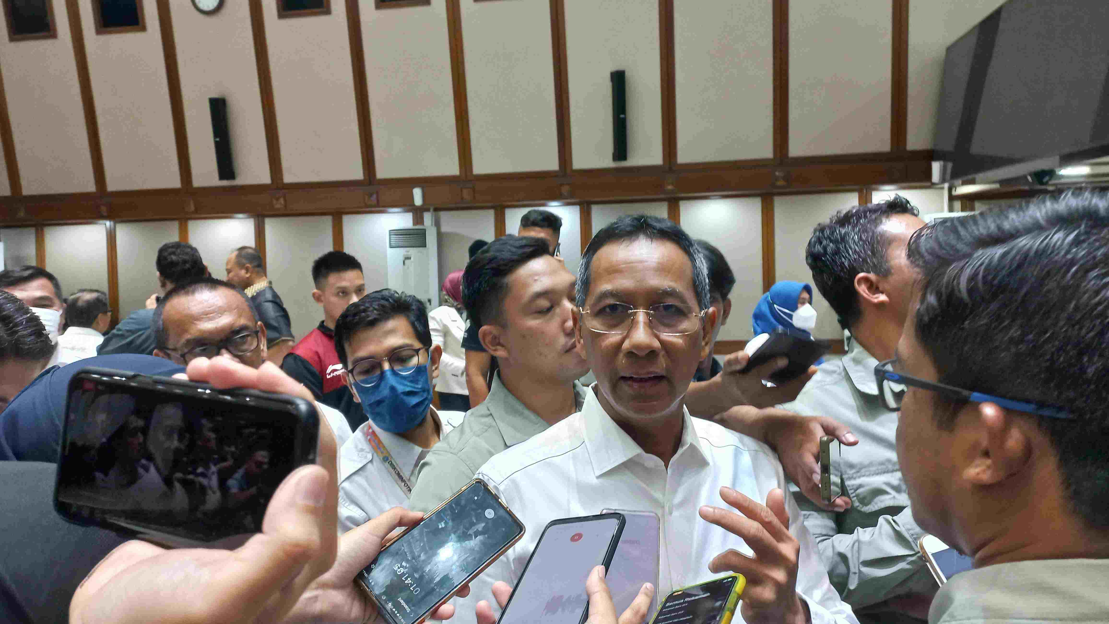 Pj Gubernur DKI Jakarta Heru Budi Hartono (SinPo.id/ Khaerul Anam)