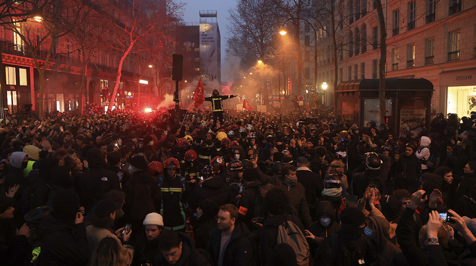 Kerusuhan di Paris, Prancis (Sinpo.id/AP)