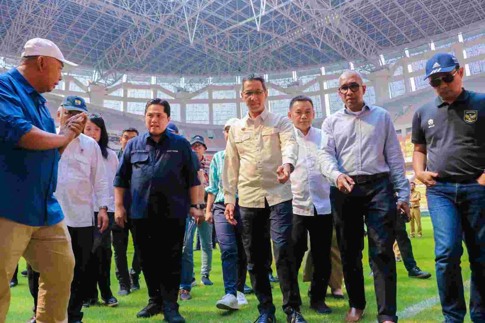 Peninjauan JIS sebagai venue Piala Dunia U-17 (SinPo.id/Dok. Pemprov DKI)