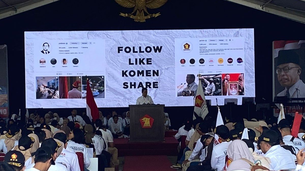 Konsolidasi kader Gerindra Jaksel di Lapangan Blok S (SinPo.id/ Rias Audis)