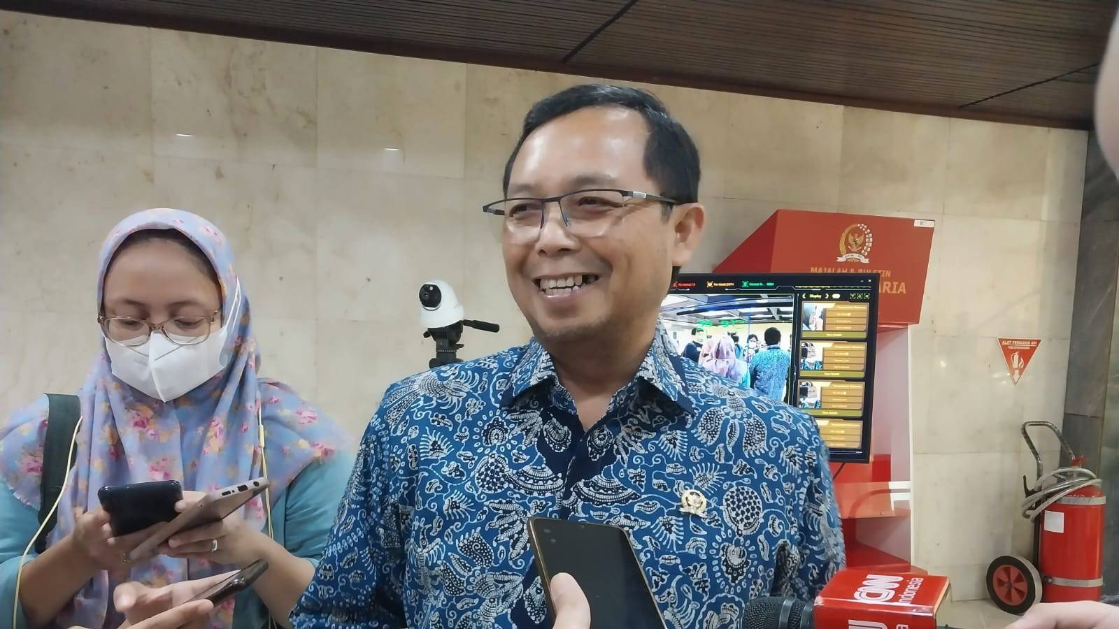 Anggota DPR Fraksi Demokrat Herman Khaeron (SinPo.id/ Galuh Ratnatika)