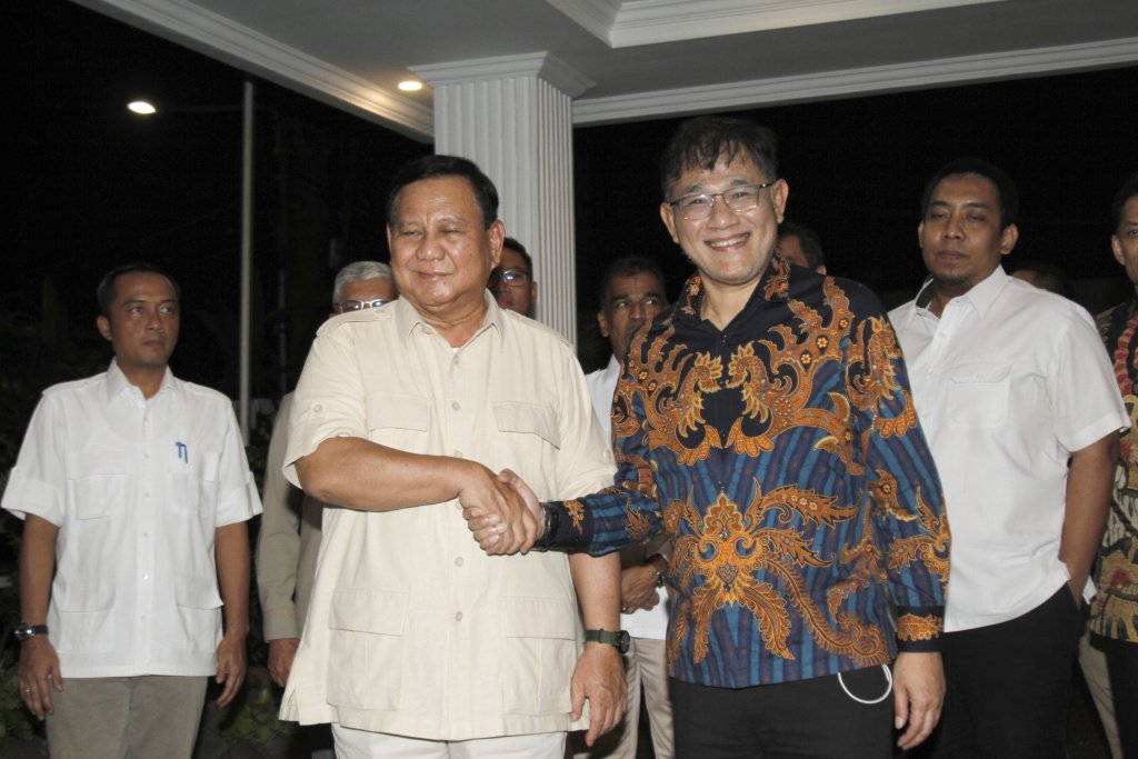 Pertemuan Prabowo dengan Budiman Sudjatmiko (Sinpo.id/Ashar)