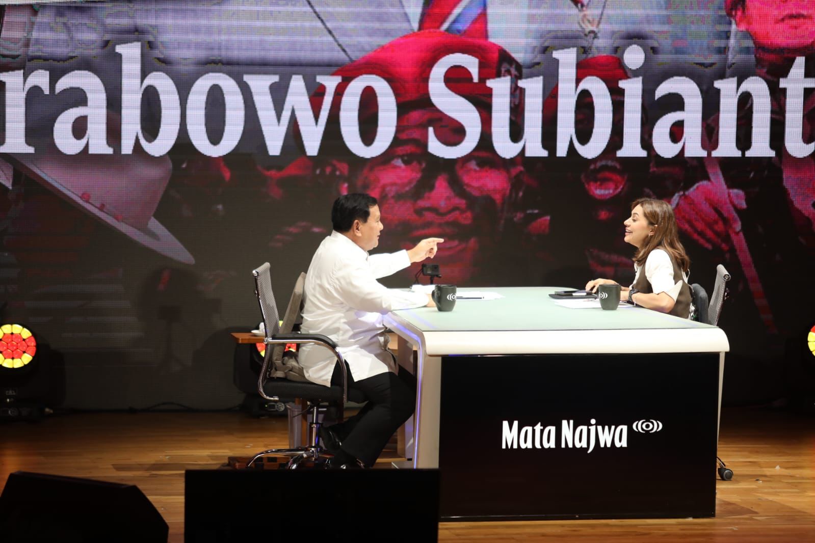 Prabowo saat tampil di acara Mata Najwa (Sinpo.id/Tim Media)