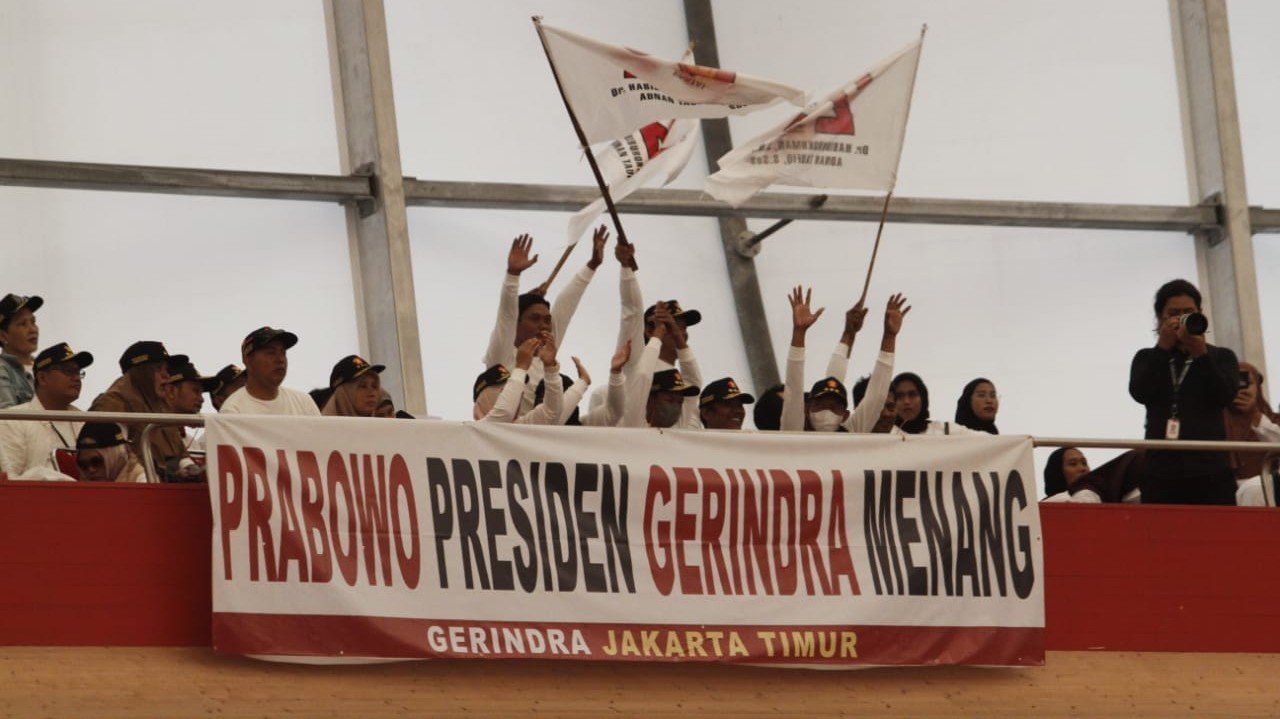 Konsolidasi Partai Gerindra Jakarta Timur (SinPo.id/ Ashar)