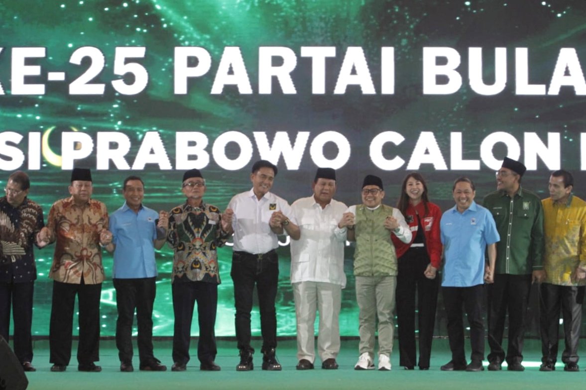 Prabowo bersama para elite PBB, PKB, dan Gerindra (Sinpo.id/Ashar)